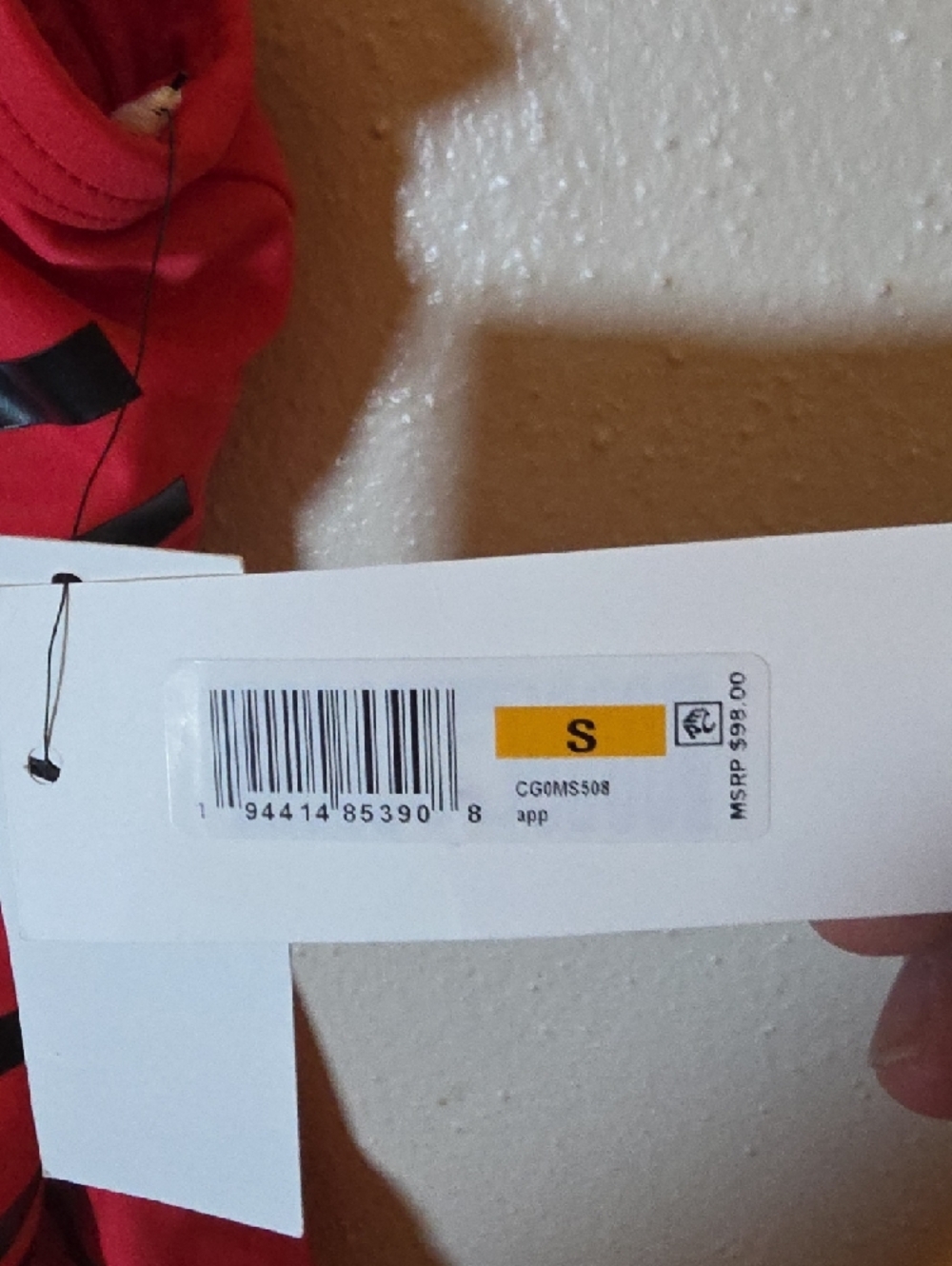 Calvin Klein Bright Red Logo One-Piece Swimsuit - Picture 4 of 5